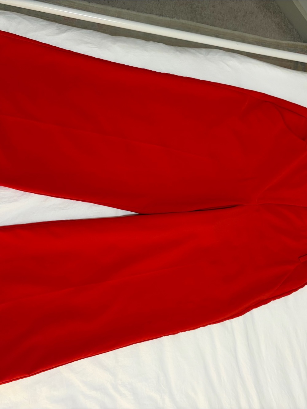 The Limited Red High-Waist Wide-Leg Pants